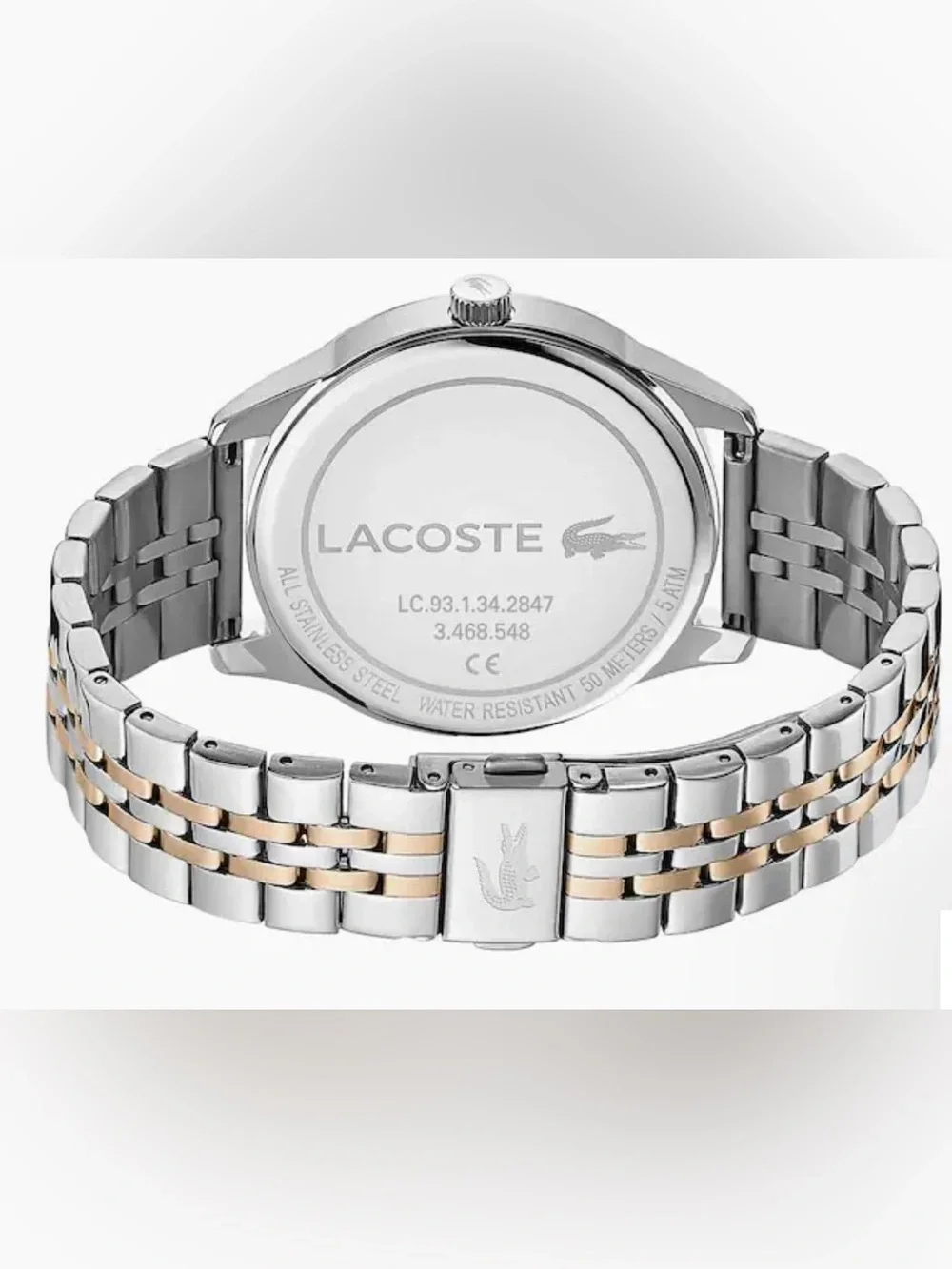 Lacoste 2011048 Men's Vienna Two-Tone Stainless Steel Bracelet Watch 42mm